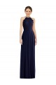 Cheapest Soft Chiffon Long Sleeveless Open Back Semi Formal Evening Dress Canada