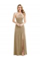 Cheapest Stretch Velvet A-Line Long Sleeveless Open Back Semi Formal Evening Dress Canada