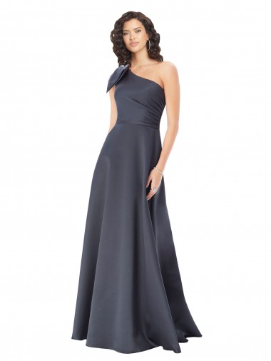 Cheapest Satin A-Line Long Sleeveless Formal Evening Gown Canada