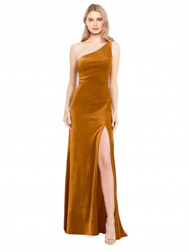 Cheapest Stretch Velvet A-Line Long Sleeveless Formal Evening Dress Canada