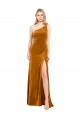 Cheapest Stretch Velvet A-Line Long Sleeveless Formal Evening Dress Canada