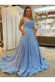 Cheapest Velvet Sequin Court Train Sleeveless Evening Dress Canada