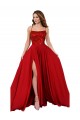 Cheapest Spandex & Lace A-Line Long Sleeveless Criss Cross Open Back Semi Formal Evening Dress Canada
