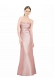 Cheapest Stretch Satin A-Line Long Sleeveless Sweetheart Low Back Prom Dresses Canada