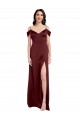 Cheapest Stretch Satin A-Line Long Sleeveless Formal Dress Canada