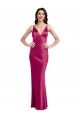 Cheapest Stretch Satin A-Line Sleeveless Fuchsia Formal Evening Dress Canada