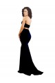 Cheapest Stretch Crepe Mermaid Long Sleeveless Low Back Prom Dresses Canada