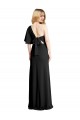 Cheapest Stretch Crepe Sheath Long Flutter Sleeves Formal Evening Dress Canada