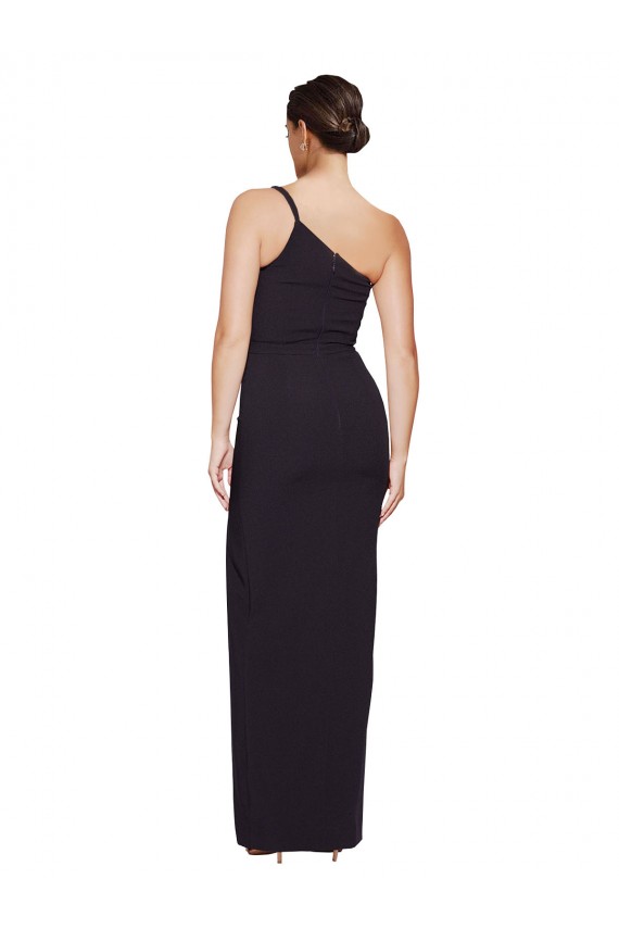 Cheapest Stretch Crepe Sheath Sheath Sleeveless Black Formal Evening Dress Canada
