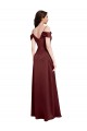 Cheapest Stretch Satin A-Line Long Sleeveless Formal Dress Canada