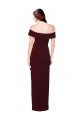 Cheapest Stretch Crepe Mermaid Long Sleeveless Off the Shoulder Low Back Prom Dresses Canada
