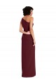 Cheapest Stretch Crepe Sheath Long Sleeveless Daring Slit Prom Dresses Canada