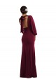 Cheapest Stretch Crepe Trumpet Long Long Sleeves Open Back Formal Evening Dress Canada