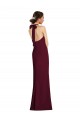 Cheapest Stretch Crepe Trumpet Long Sleeveless Halter Neck Open Back Prom Dresses Canada