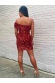 Cheapest Velvet Sequin Short Sleeveless Prom Dress Canada