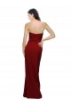 Cheapest Stretch Crepe Sheath Long Sleeveless Low Back Evening Dress Canada