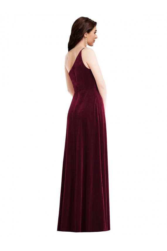 Cheapest Stretch Velvet Trumpet Long Sleeveless Black Tie Evening Dress Canada