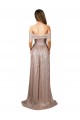 Cheapest Sequin A-Line Long Sleeveless High Slit Prom Dresses Canada
