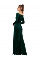 Cheapest Stretch Velvet Sheath Long Long Sleeves Formal Evening Dress Canada