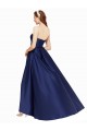 Cheapest Satin A-Line Long Sleeveless Low Back High Low Evening Dress Canada