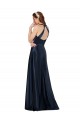 Cheapest Satin A-Line Long Sleeveless Keyhole Back Formal Evening Dress Canada
