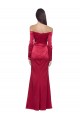 Cheapest Stretch Satin Sheath Long Long Sleeves Formal Evening Dress Canada