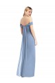 Cheapest Soft Chiffon Mermaid Long Sleeveless Low Back Semi Formal Evening Dress Canada