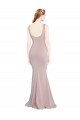 Cheapest Stretch Crepe Mermaid Long Cap Sleeves Formal Evening Dress Canada