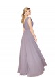 Cheapest Soft Chiffon A-Line Sleeveless Dusty Rose Formal Evening Gown Canada