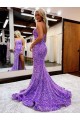 Cheapest Velvet Sequin A-Line Court Train Sleeveless Evening Dress Canada
