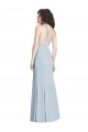 Cheapest Stretch Crepe Trumpet Long Sleeveless Criss Cross Open Back Evening Dress Canada