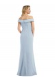 Cheapest Stretch Crepe Trumpet Long Light Sky Blue Semi Formal Evening Dress Canada