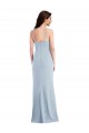 Cheapest Stretch Crepe Trumpet Trumpet Sleeveless Light Sky Blue Evening Gown Canada
