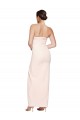 Cheapest Stretch Satin Mermaid Long Sleeveless Low Back High Slit Prom Dresses Canada