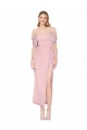 Cheapest Soft Chiffon Mermaid Knee Length Cold Shoulder Formal Evening Dress Canada