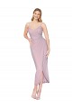 Cheapest Soft Chiffon Mermaid Knee Length Sleeveless V-Back High Low Evening Dress Canada