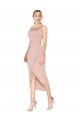 Cheapest Stretch Crepe Mermaid Knee Length Sleeveless Formal Dress Canada