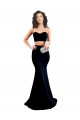 Cheapest Stretch Crepe Mermaid Long Sleeveless Low Back Prom Dresses Canada