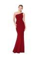 Cheapest Stretch Crepe Mermaid Mermaid Sleeveless Burgundy Formal Evening Dress Canada