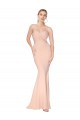 Cheapest Stretch Crepe Mermaid Long Sleeveless Evening Gown Canada