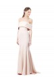 Cheapest Stretch Crepe Mermaid Long Sleeveless Nude Formal Evening Dress Canada
