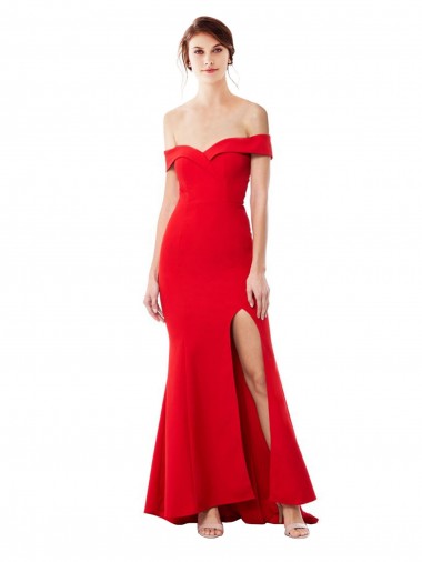 Cheapest Stretch Crepe Mermaid Long Sleeveless Formal Evening Dress Canada