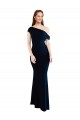 Cheapest Stretch Crepe Mermaid Long Sleeveless One Shoulder Prom Dresses Canada