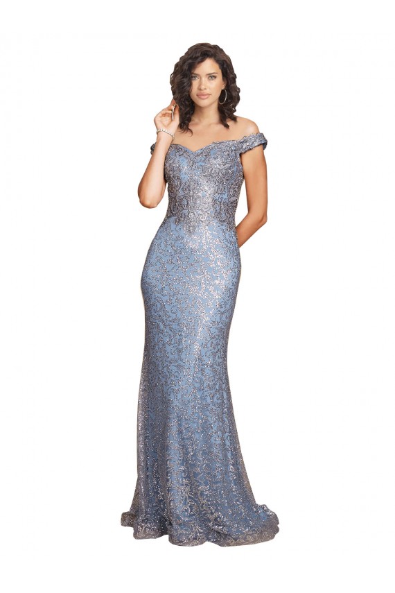 Cheapest Sequin Mermaid Long Sleeveless High Slit Prom Dresses Canada