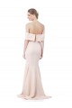 Cheapest Stretch Crepe Mermaid Long Sleeveless Nude Formal Evening Dress Canada