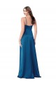 Cheapest Silky Satin A-Line Long Sleeveless Low Back Formal Evening Gown Canada