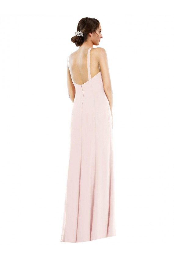 Cheapest Stretch Crepe Trumpet Long Sleeveless Low Back Formal Evening Dress Canada