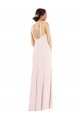 Cheapest Stretch Crepe Trumpet Long Sleeveless Low Back Formal Evening Dress Canada