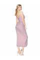 Cheapest Soft Chiffon Mermaid Knee Length Sleeveless V-Back High Low Evening Dress Canada