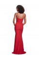 Cheapest Stretch Crepe Mermaid Long Sleeveless Spaghetti Straps Evening Dress Canada